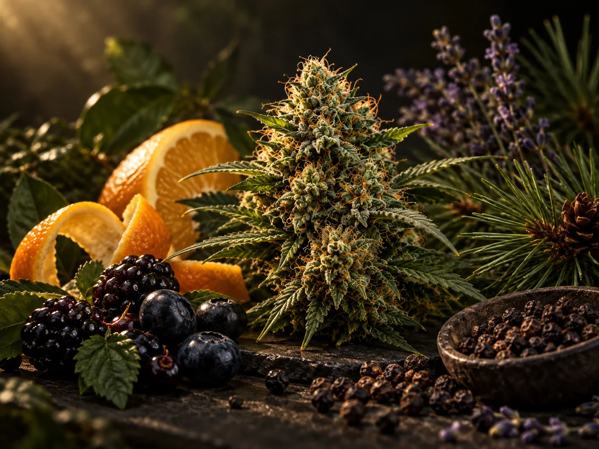 Botanical terpene profile still life